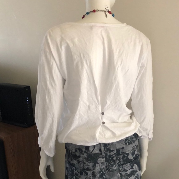 Fresh Produce Women's White Crewneck Tunic - Picture 2 of 3